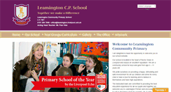 Desktop Screenshot of leamingtonprimary.com