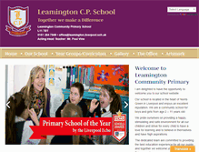 Tablet Screenshot of leamingtonprimary.com